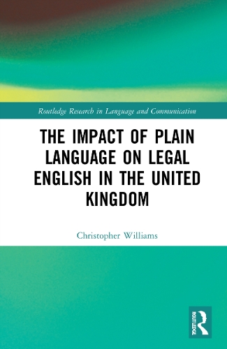 Бумажная книга «The Impact of Plain Language on Legal English in the United Kingdom», автор Кристофер Уильямс - фото №1