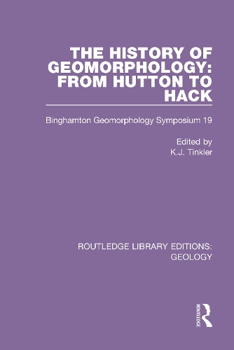 Паперова книга «The History of Geomorphology: From Hutton to Hack: Binghamton Geomorphology Symposium 19» - фото №1