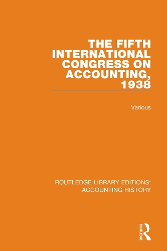 Паперова книга «The Fifth International Congress on Accounting, 1938» - фото №1