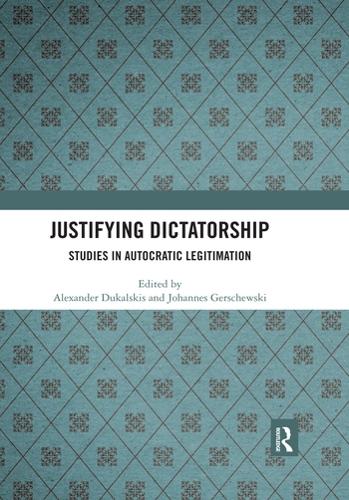 Паперова книга «Justifying Dictatorship: Studies in Autocratic Legitimation» - фото №1