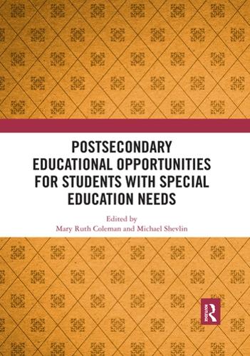 Паперова книга «Postsecondary Educational Opportunities for Students with Special Education Needs» - фото №1