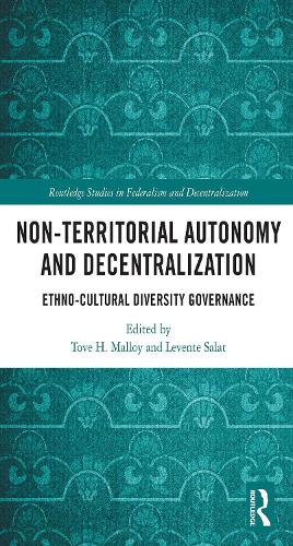 Паперова книга «Non-Territorial Autonomy and Decentralization: Ethno-Cultural Diversity Governance» - фото №1