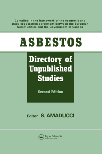 Бумажная книга «Asbestos: Directory of Unpublished Studies» - фото №1
