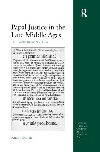 Бумажная книга «Papal Justice in the Late Middle Ages: The Sacra Romana Rota», автор Кирси Салонен - фото №1