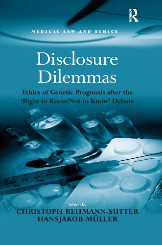 Бумажная книга «Disclosure Dilemmas: Ethics of Genetic Prognosis after the 'Right to Know/Not to Know' Debate», автор Ханс-Якоб Мюллер - фото №1