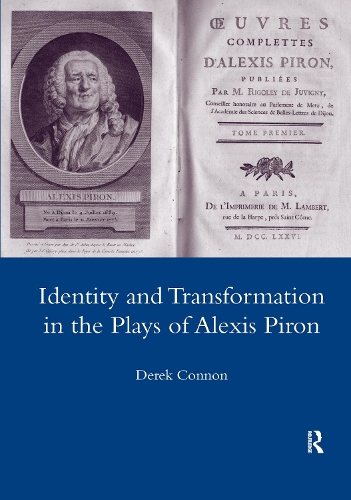 Бумажная книга «Identity and Transformation in the Plays of Alexis Piron», автор Д. Ф. Коннон - фото №1