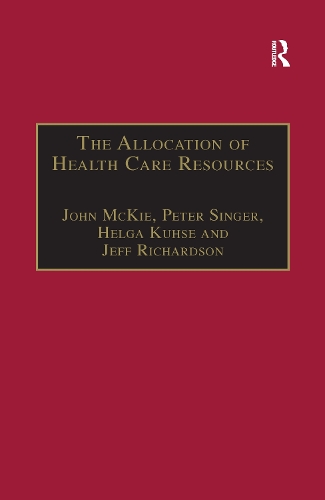 Паперова книга «The Allocation of Health Care Resources: An Ethical Evaluation of the 'QALY' Approach», авторів Джефф Річардсон, Джон Маккі - фото №1