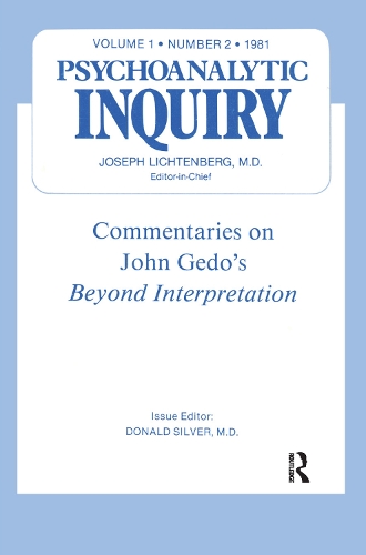 Бумажная книга «Commentaries: Psychoanalytic Inquiry, 1.2» - фото №1