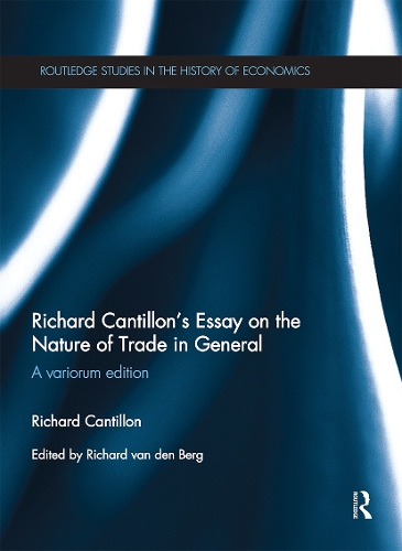 Бумажная книга «Richard Cantillon's Essay on the Nature of Trade in General: A Variorum Edition», автор Ричард Кантильон - фото №1