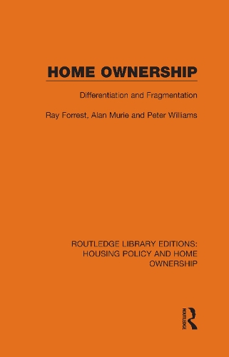 Бумажная книга «Home Ownership: Differentiation and Fragmentation», авторов Алан Мюри, Рэй Форрест - фото №1
