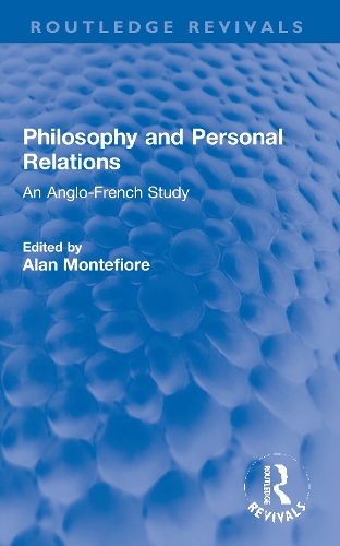 Паперова книга «Philosophy and Personal Relations: An Anglo-French Study» - фото №1