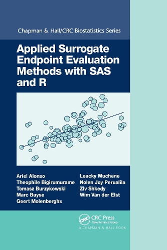 [object Object] «Applied Surrogate Endpoint Evaluation Methods with SAS and R», авторів Аріель Алонсо, Ґерт Моленберґс, Леакі Мучен, Марк Буйс, Нолен Джой Перуаліла, Теофіл Бігірумураме, Томаш Буржиковський, Вім Ван дер Ельст, Зів Шкеді - фото №1