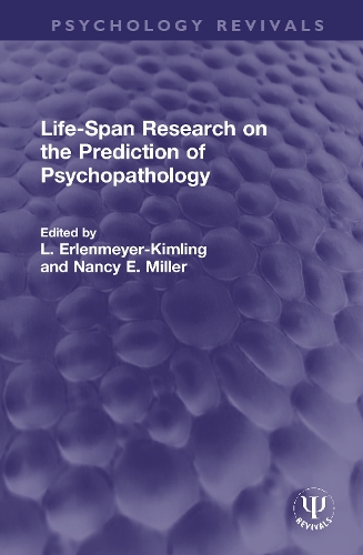 Бумажная книга «Life-Span Research on the Prediction of Psychopathology» - фото №1