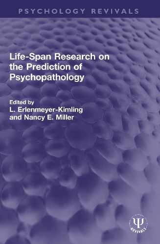 Бумажная книга «Life-Span Research on the Prediction of Psychopathology» - фото №1