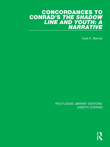 Бумажная книга «Concordances to Conrad's The Shadow Line and Youth: A Narrative», автор Тодд К. Бендер - фото №1