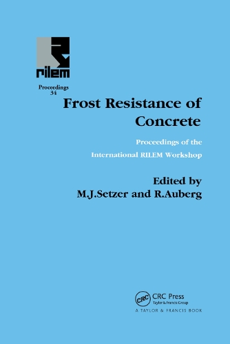Паперова книга «Frost Resistance of Concrete», авторів М.Дж. Сетцер, Р Оберг - фото №1