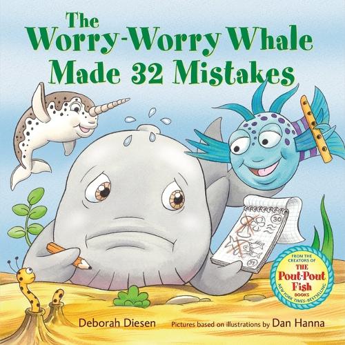 Паперова книга «The Worry-Worry Whale Made 32 Mistakes», автор Дебора Дізен - фото №1