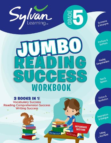 [object Object] «5th Grade Jumbo Reading Success Workbook: 3 Books in 1-- Vocabulary Success, Reading Comprehension Success, Writing Success; Activities, Exercises & Tips to Help Catch Up, Keep Up &  Get Ahead», автор Sylvan Learning - фото №1