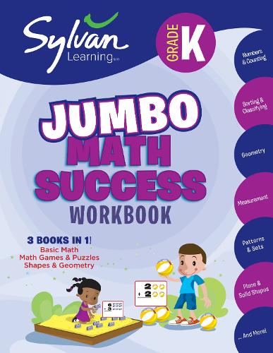 [object Object] «Kindergarten Jumbo Math Success Workbook: Activities, Exercises, and Tips to Help You Catch Up, Keep Up, and Get Ahead», автор Сильван Лінг - фото №1
