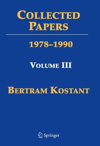 Бумажная книга «Collected Papers: Volume III 1978–1990», автор Бертрам Костант - фото №1