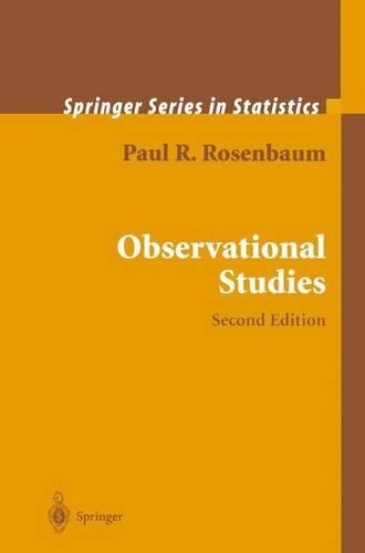 Бумажная книга «Observational Studies», автор Пол Р. Розенбаум - фото №1