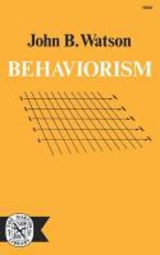 Бумажная книга «Behaviorism», автор Джон Б. Уотсон - фото №1