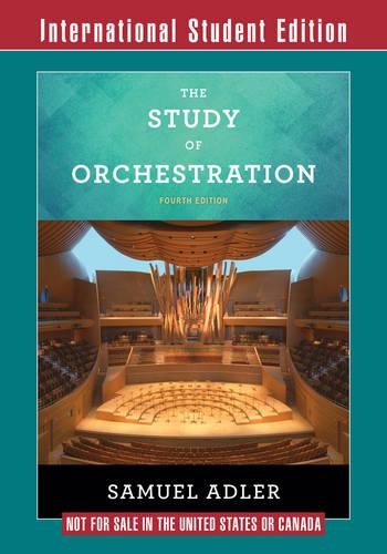 Бумажная книга «The Study of Orchestration: with Audio and Video Recordings», автор Сэмюэл Адлер - фото №1