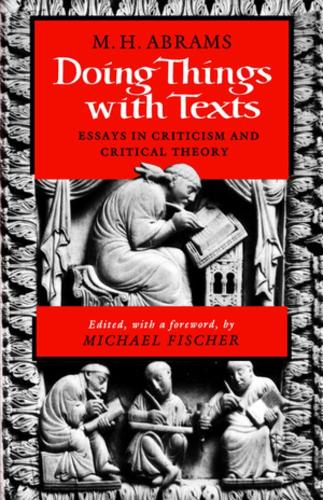 Паперова книга «Doing Things with Texts: Essays in Criticism and Critical Theory» - фото №1