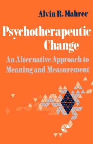 Бумажная книга «Psychotherapeutic Change: An Alternative Approach to Meaning and Measurement», автор Элвин Р. Марер - фото №1