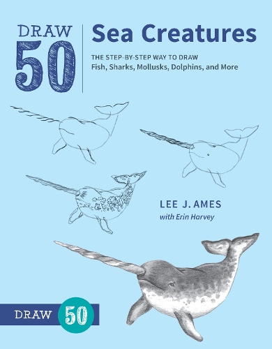 Бумажная книга «Draw 50 Sea Creatures», автор Л. Эймс - фото №1