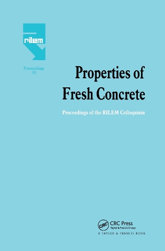 Бумажная книга «Properties of Fresh Concrete: Proceedings of the International RILEM Colloquium» - фото №1