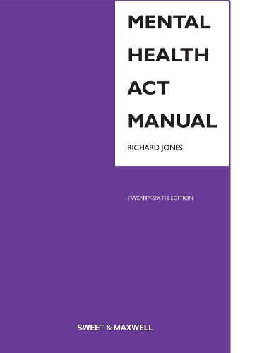 Бумажная книга «Mental Health Act Manual», автор Ричард Джонс - фото №1