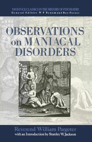 Паперова книга «Observations on Maniacal Disorder», автор Преподобний Вільям Парґетер - фото №1