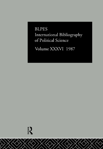 Бумажная книга «IBSS: Political Science: 1987 Volume 36» - фото №1