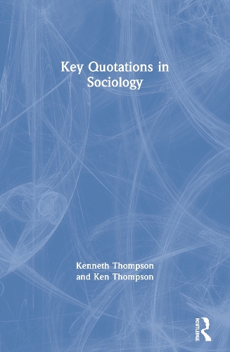 Паперова книга «Key Quotations in Sociology», автор Кеннет Томпсон - фото №1