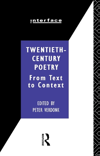 Паперова книга «Twentieth-Century Poetry: From Text to Context» - фото №1