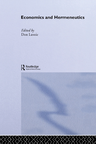 Бумажная книга «Economics and Hermeneutics» - фото №1