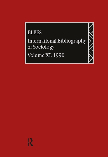Бумажная книга «IBSS: Sociology: 1990 Vol 40» - фото №1