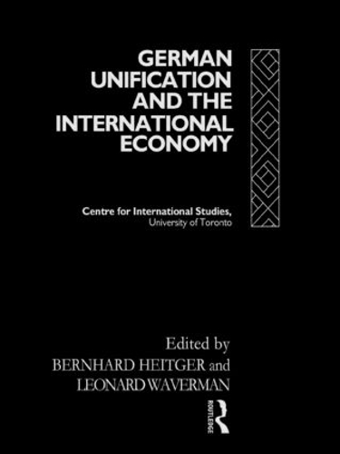 Бумажная книга «German Unification and the International Economy» - фото №1