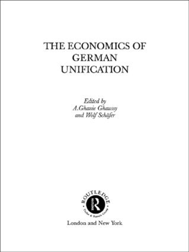 Бумажная книга «The Economics of German Unification» - фото №1