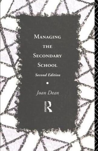 Бумажная книга «Managing the Secondary School», автор Джоан Дин - фото №1