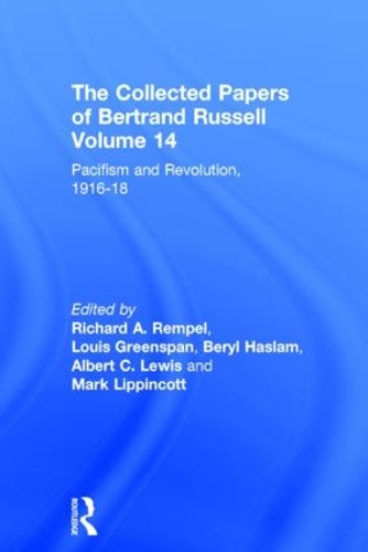 Паперова книга «The Collected Papers of Bertrand Russell, Volume 14: Pacifism and Revolution, 1916-18» - фото №1
