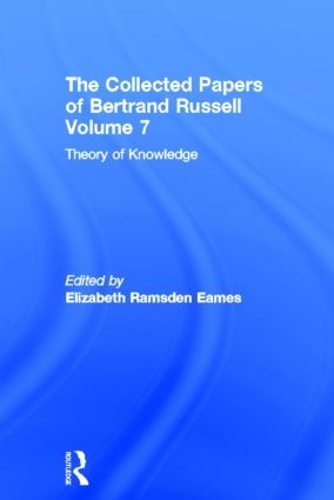 Бумажная книга «The Collected Papers of Bertrand Russell, Volume 7: Theory of Knowledge: The 1913 Manuscript» - фото №1