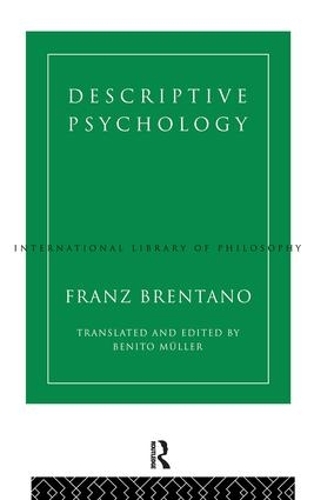 Паперова книга «Descriptive Psychology», автор Франц Брентано - фото №1