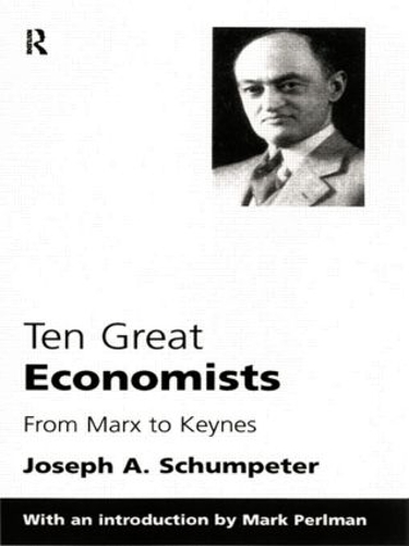 Паперова книга «Ten Great Economists», автор Йозеф А. Шумпетер - фото №1