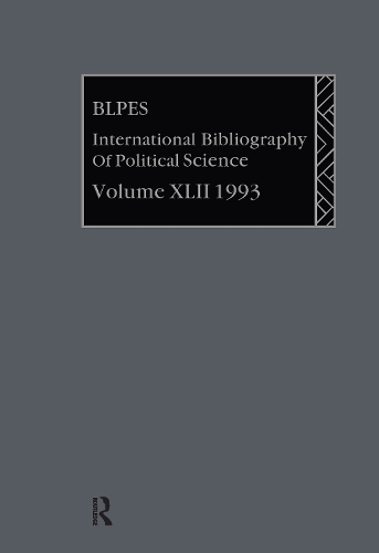 Бумажная книга «IBSS: Political Science: 1993 Vol 42» - фото №1