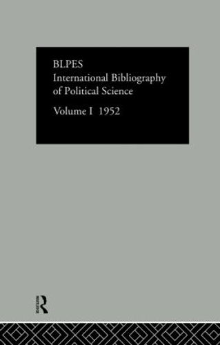 Бумажная книга «Intl Biblio Pol Sc 1952 Vol  1» - фото №1