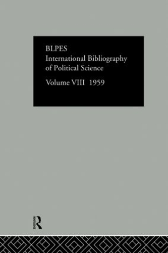 Бумажная книга «Intl Biblio Pol Sc 1959 Vol  8» - фото №1