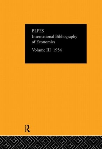 Бумажная книга «Intl Biblio Econom 1954 Vol  3» - фото №1