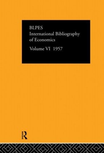 Бумажная книга «Intl Biblio Econom 1957 Vol  6» - фото №1